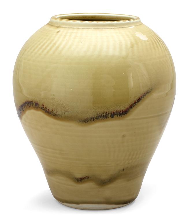 A Toini Muona stoneware vase, Arabia, Finland.