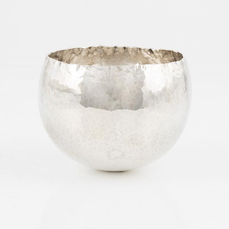 Rey Urban, tumlare/skål, sterlingsilver, Stockholm, 1985.