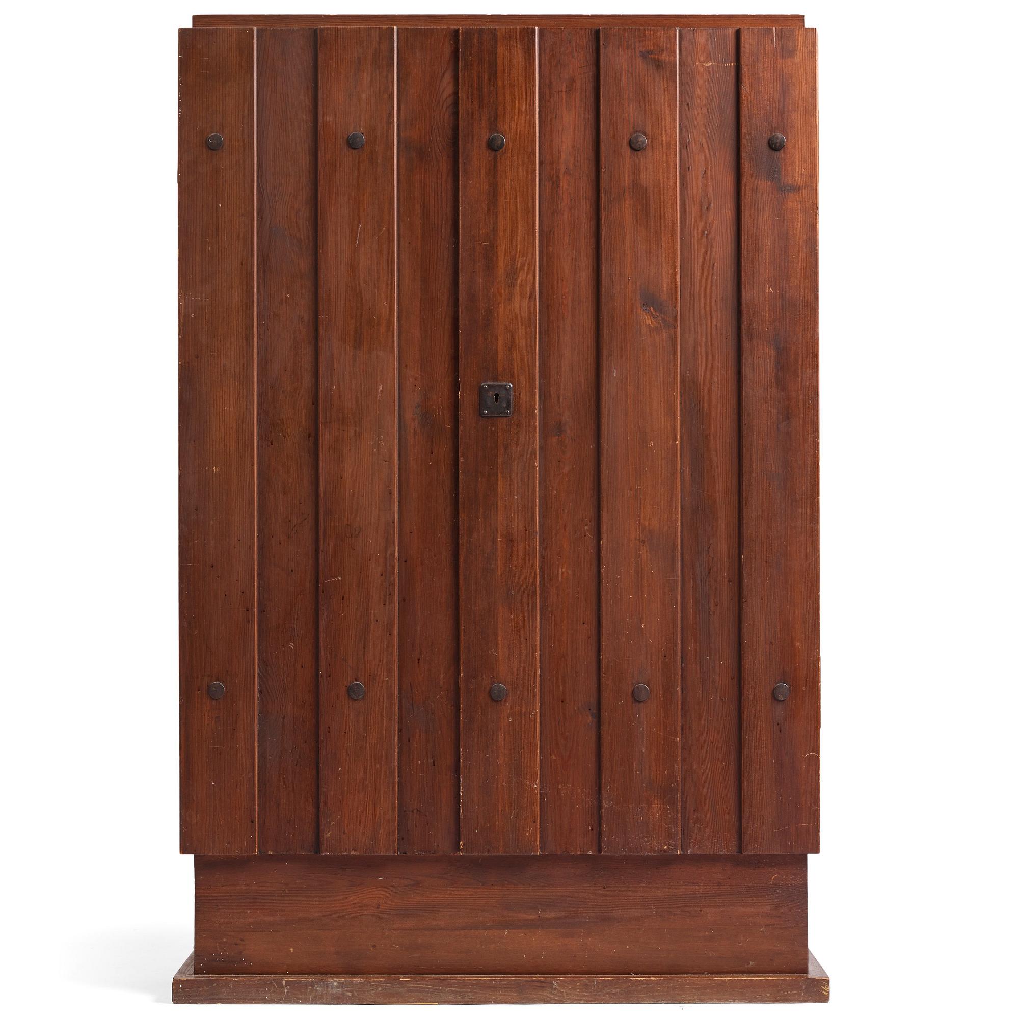 Axel Einar Hjorth, a stained pine 'Lovö' cabinet, Nordiska Kompaniet, Sweden 1930s.