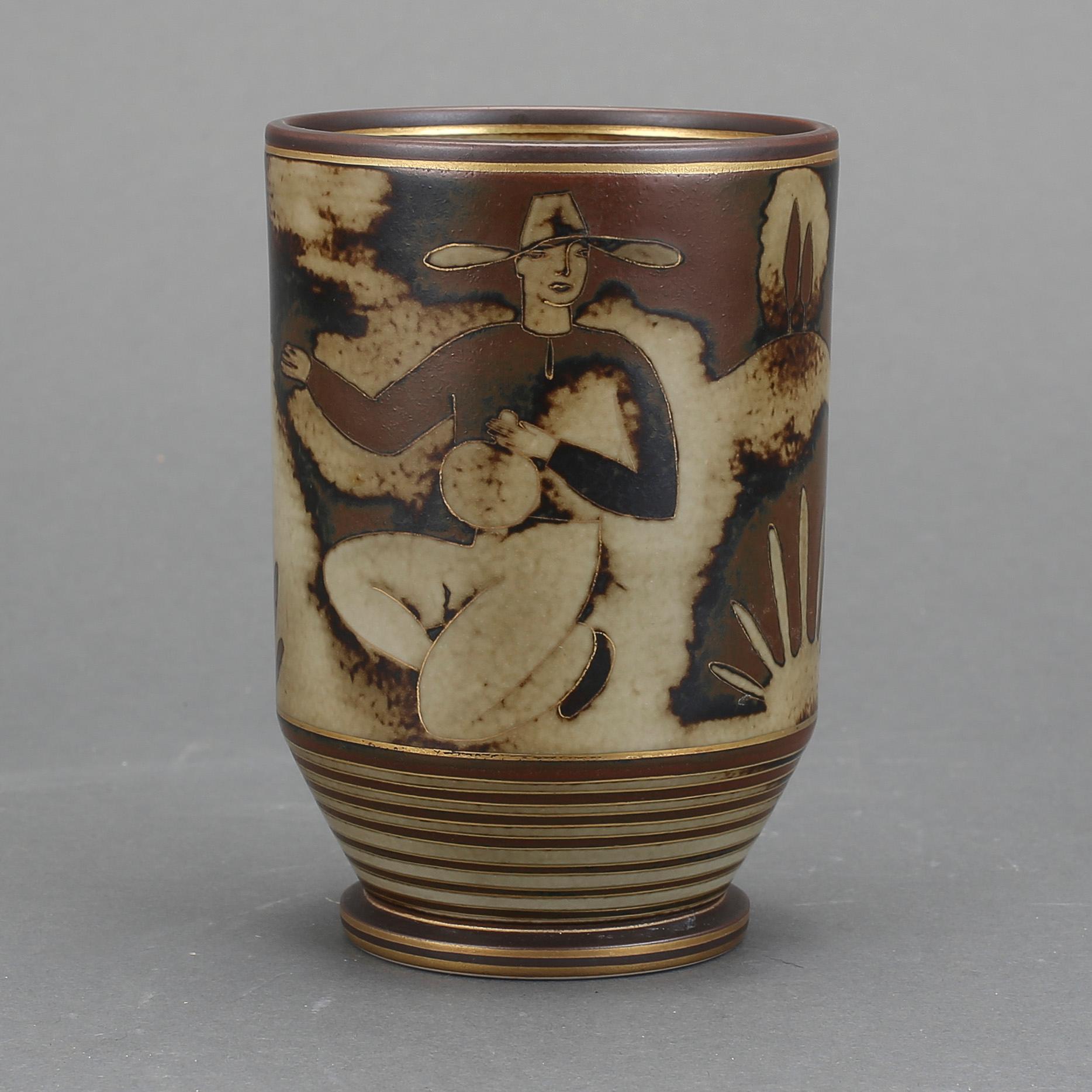 VAS, "Flambé", Gunnar Nylund, Rörstrand, 1930-tal. Unik.