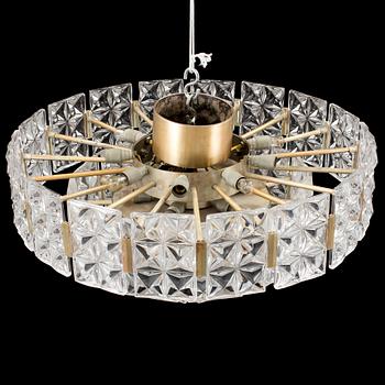 A ceiling lamp, probably designed by Carl Fagerlund, Orrefors, 1960´s.