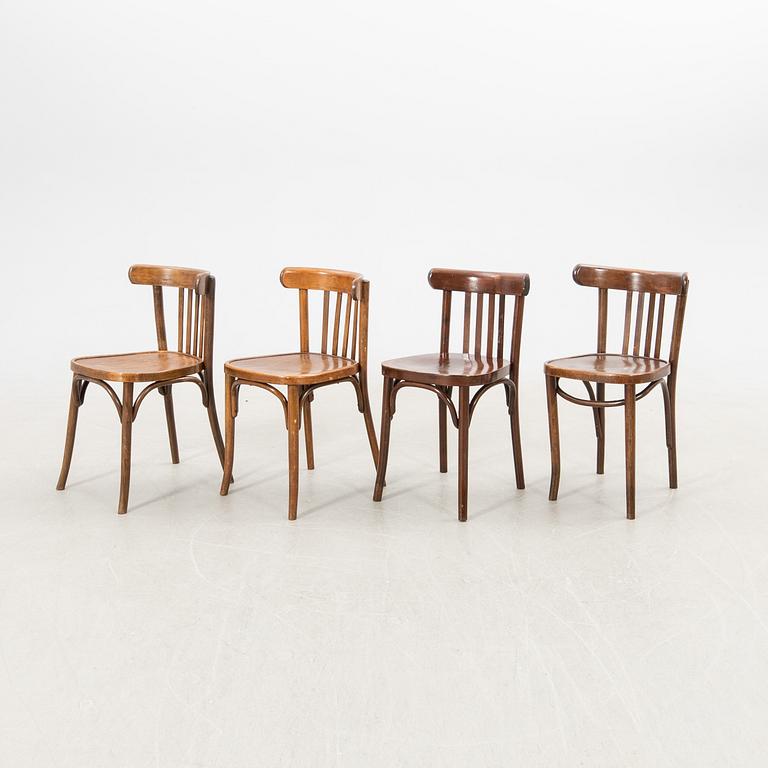 Stolar, 4 st, snarlika, 1900-talets första hälft.