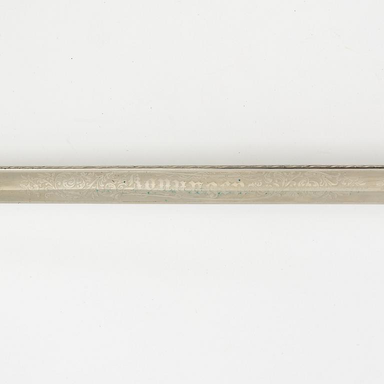 Sabel svensk, m/1878-1915 för sjöofficer, med balja.