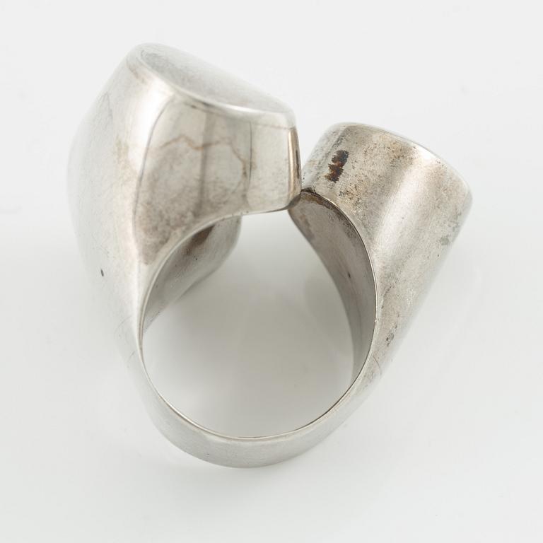 Jan-Christer Lundqvist, ring, sterlingsilver, Skövde 1975.