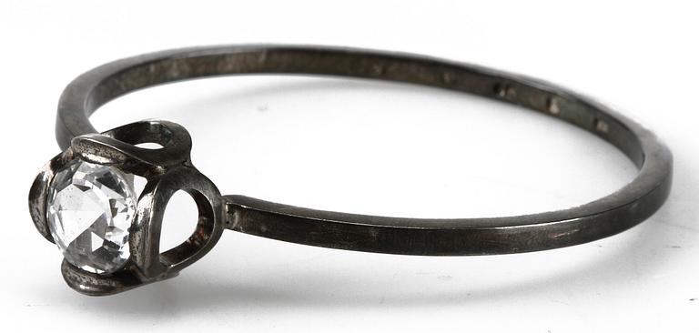 SMYCKESET, 3 delar, silver, Cecilia I K Johansson, Göteborg. 1940-tal.