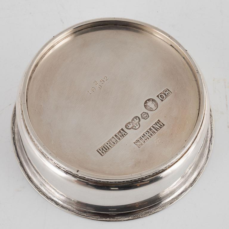 Atelier Borgila, a sterling silver ashtray, Stockholm 1940.