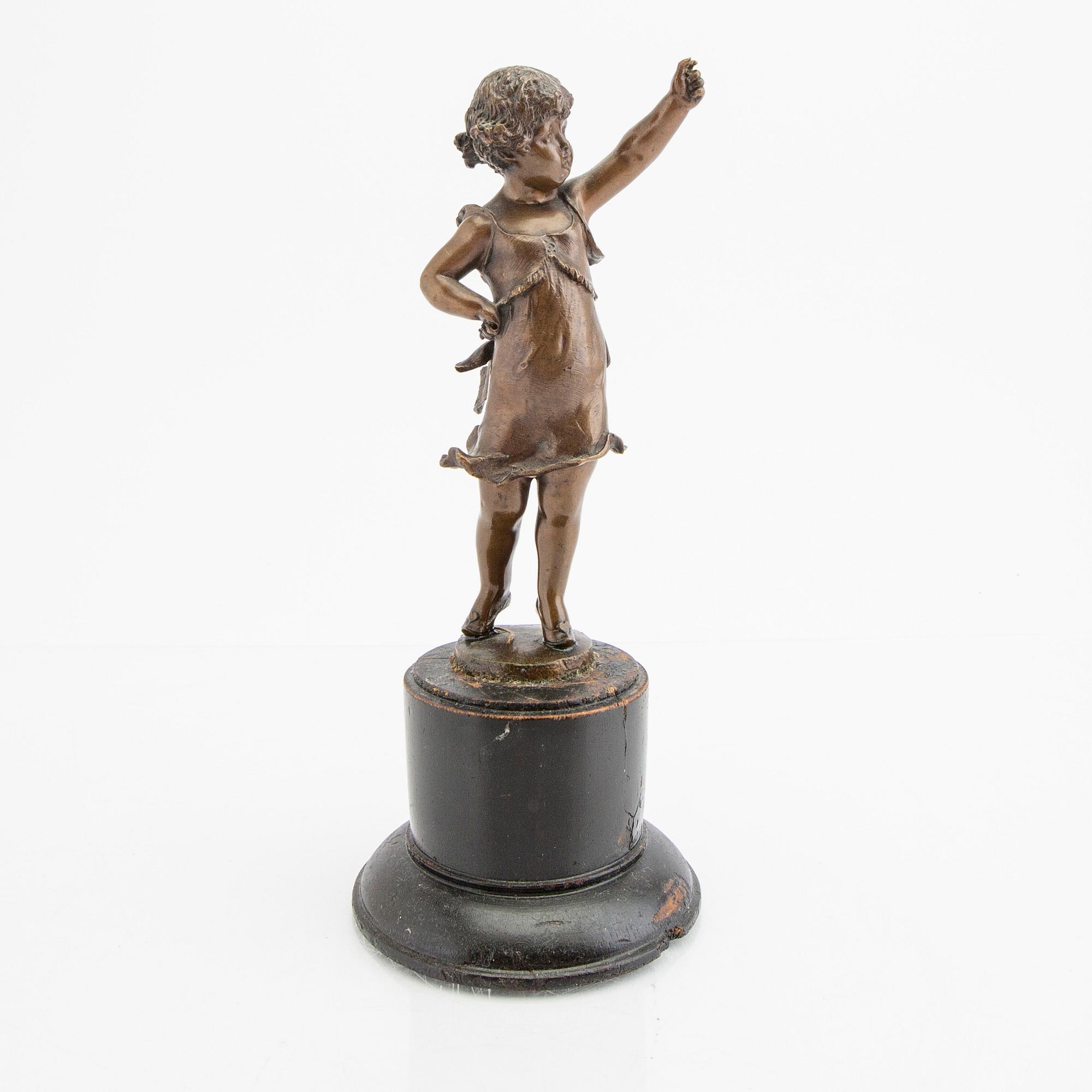 Franz Iffland, a sogned and dated 1890 bronze sculpture.