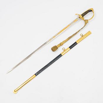 Sabel, m/1859, med balja, för infanteriofficer.