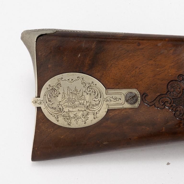 Slagslåsstudsare, märkt Lorentz Bössel in Suhl, 1800-talets mitt.