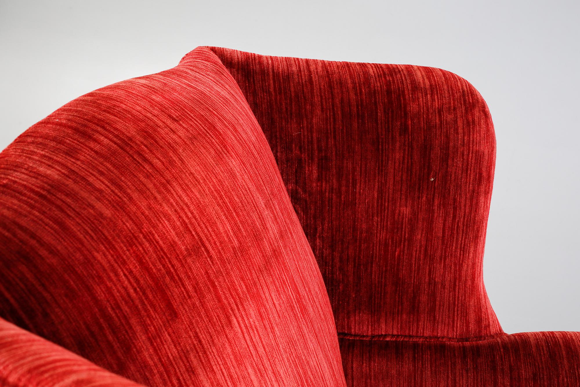 An armchair with a footrest, second half of the 20th century.