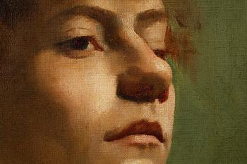 AVA LAGERCRANTZ, oil on canvas, signed and dated 1887.