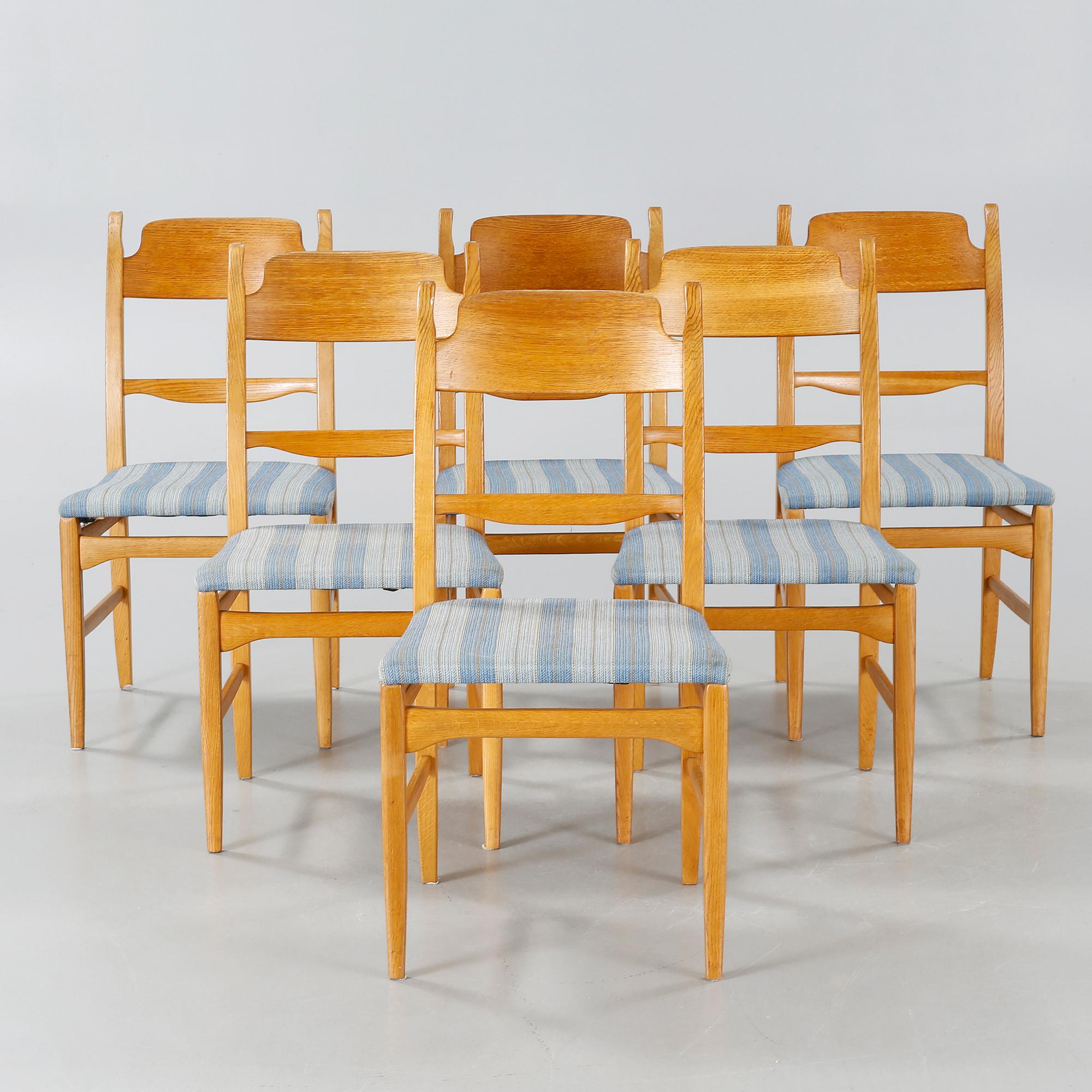 Six chairs "Calmare Nyckel", Åfors Möbelfabrik second half of the 20th century.