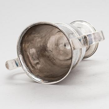 Joseph Lock, A sterling silver double handle goblet, London 1779.