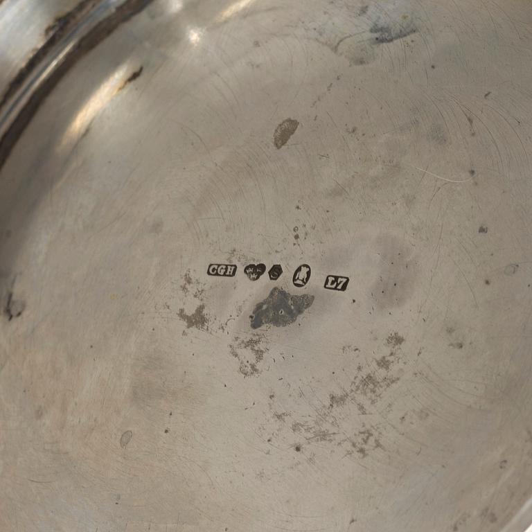 C.G. Hallberg, Coffee service, 3 pieces, silver, Stockholm 1913.