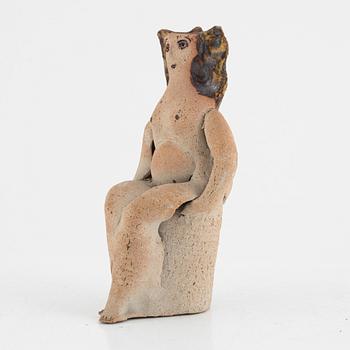 Lisa Larson, a unique chamotte stoneware figurine, dated -69.