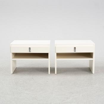 A pair of bedside tables, 'Avanti', Dux, second half of the 20th Century.