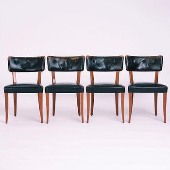 Axel Einar Hjorth, a set of four chairs, model "Sonja", Nordiska Kompaniet 1930s.