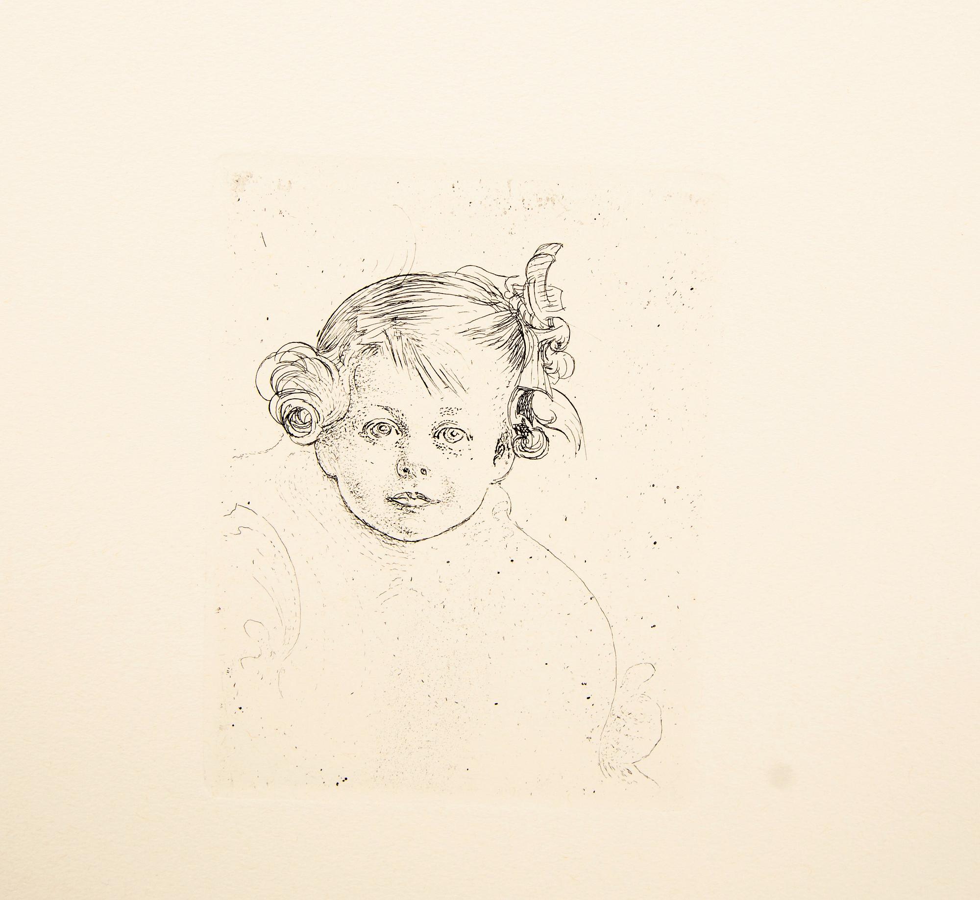 Carl Larsson, after, six etchings, printed in 1983, from the original plates,