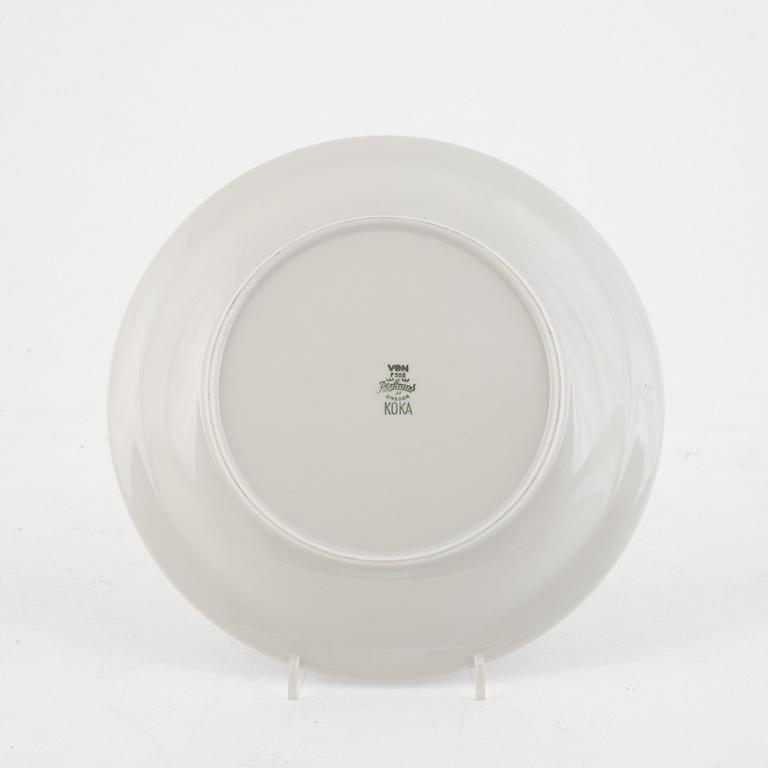 Hertha Bengtson, a 67-piece porcelain dinner service, "Koka Blå", Rörstrand, Sweden.