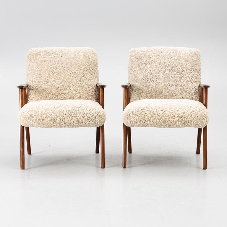 A pair of armchairs, second half of the 20th century.