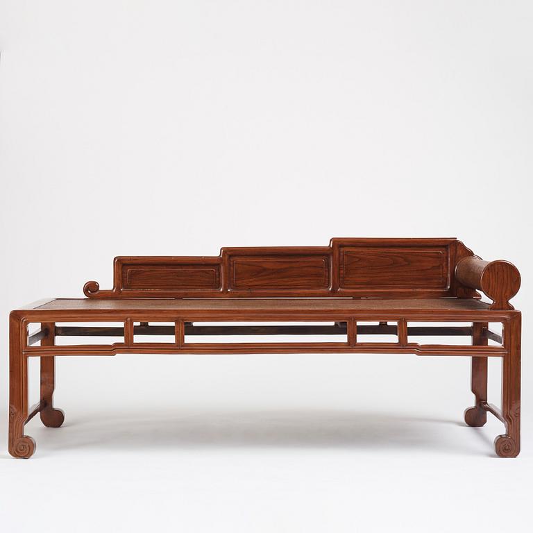 A Chinese day bed, Qing dynasty, second half of 19th century.