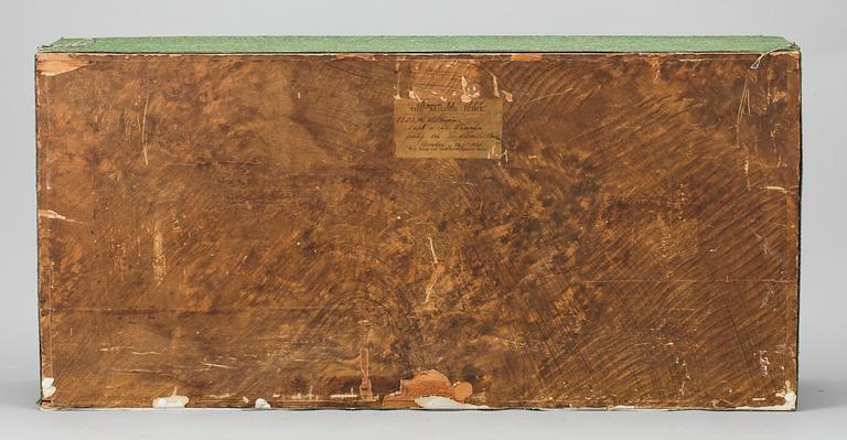 DIORAMA med FARTYGSMODELL, England, 1800-tal.