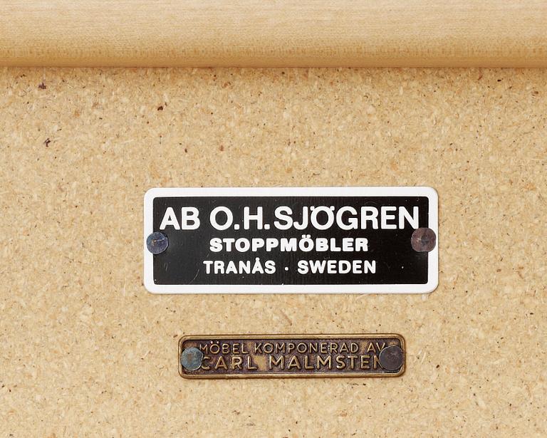 SOFFA samt BORD, "Gustavianus" resp "Ovalen", Carl Malmsten.