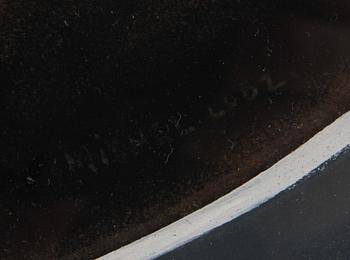 OKÄND KONSTNÄR, kolteckning, sign Michel, Lodz.