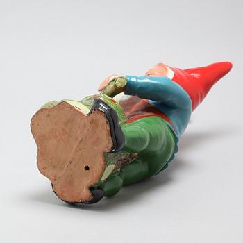 A ceramic gnome, first half of/mid 20th century.