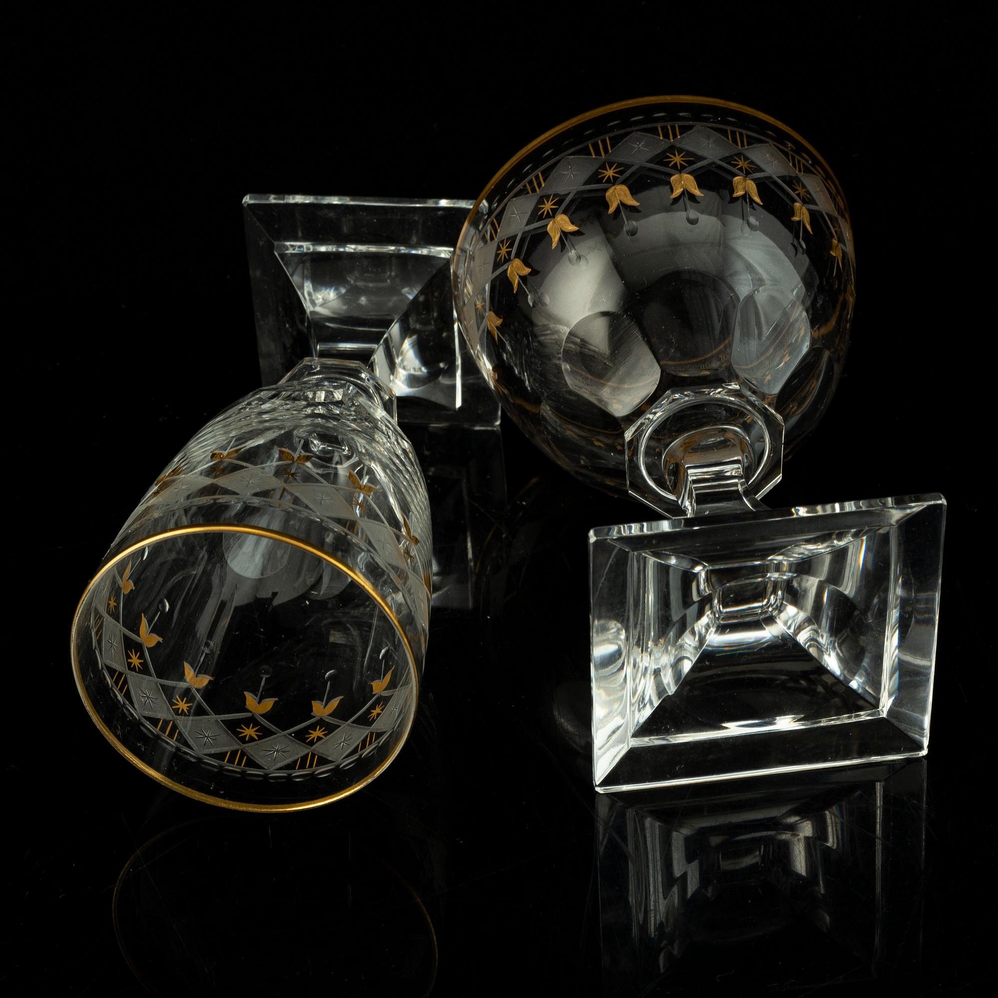 A Kosta Junior glass service, 20th Century. (36 pieces).