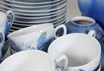 KAFFESERVIS, 48 st, porslin, Bing & Gröndahl.