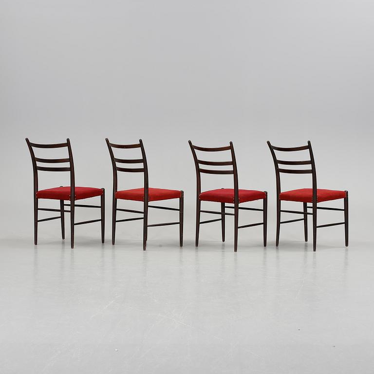 STOLAR, 4 stycken, "Gracell", Yngve Ekström, Gemla möbelfabrik.