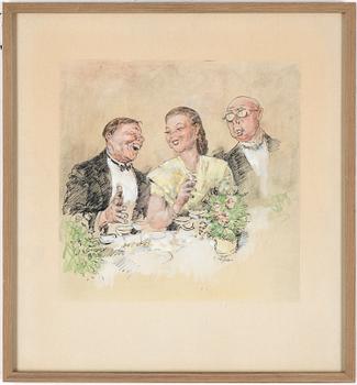 Robert Högfeldt · ROBERT HÖGFELDT, teckning, signerad.