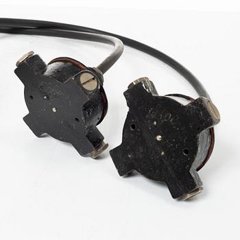 A pair of Industrial lamps, ASEA, first half of the 20th century.