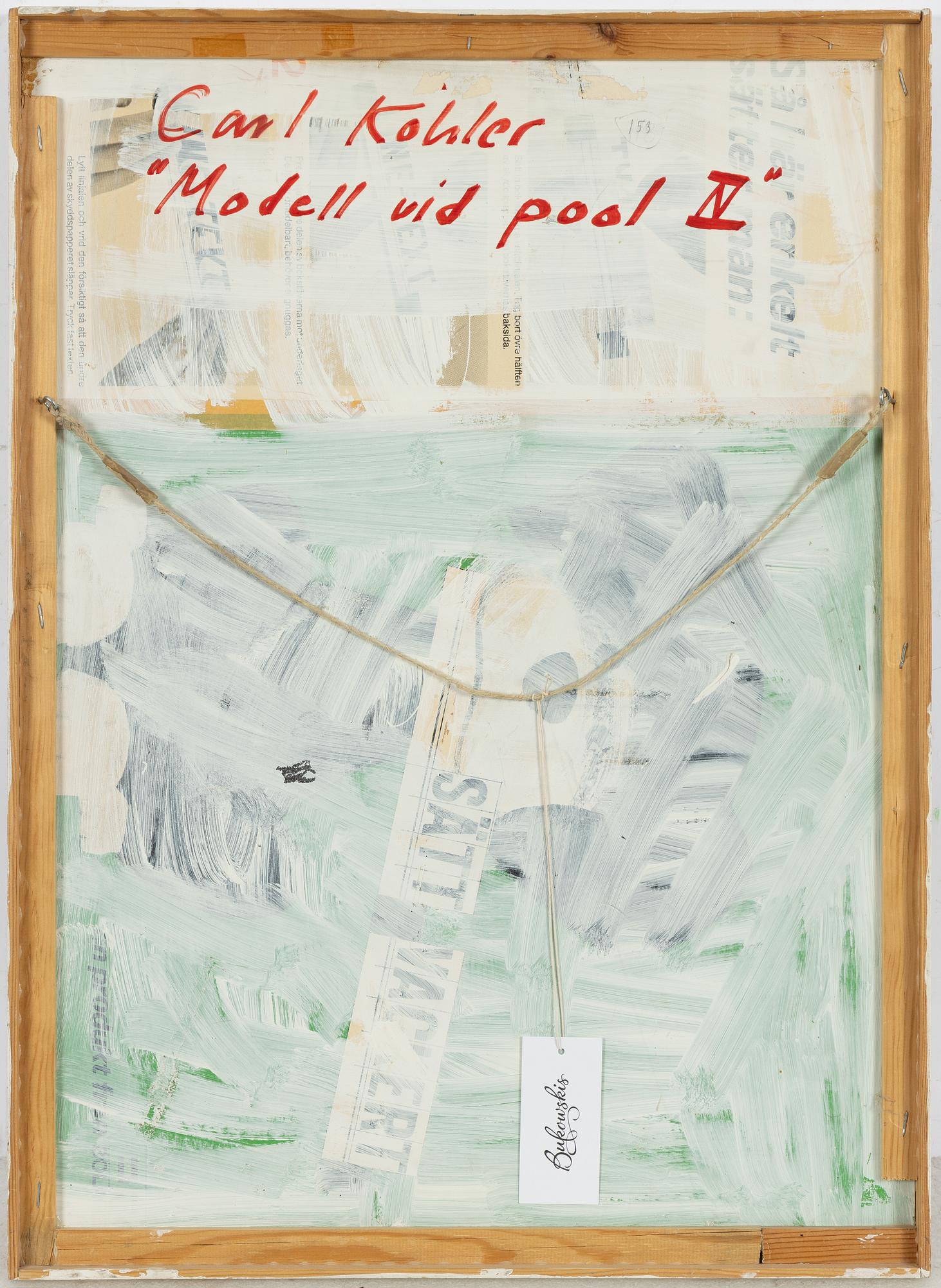 Carl Köhler, "Modell vid pool IV".