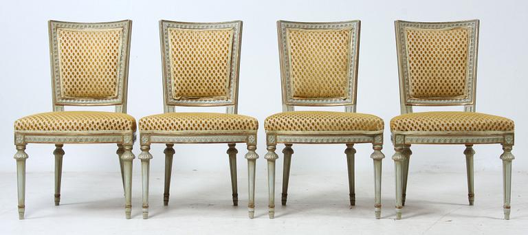 STOLAR, 4 st, gustaviansk stil, 1900-talets början.