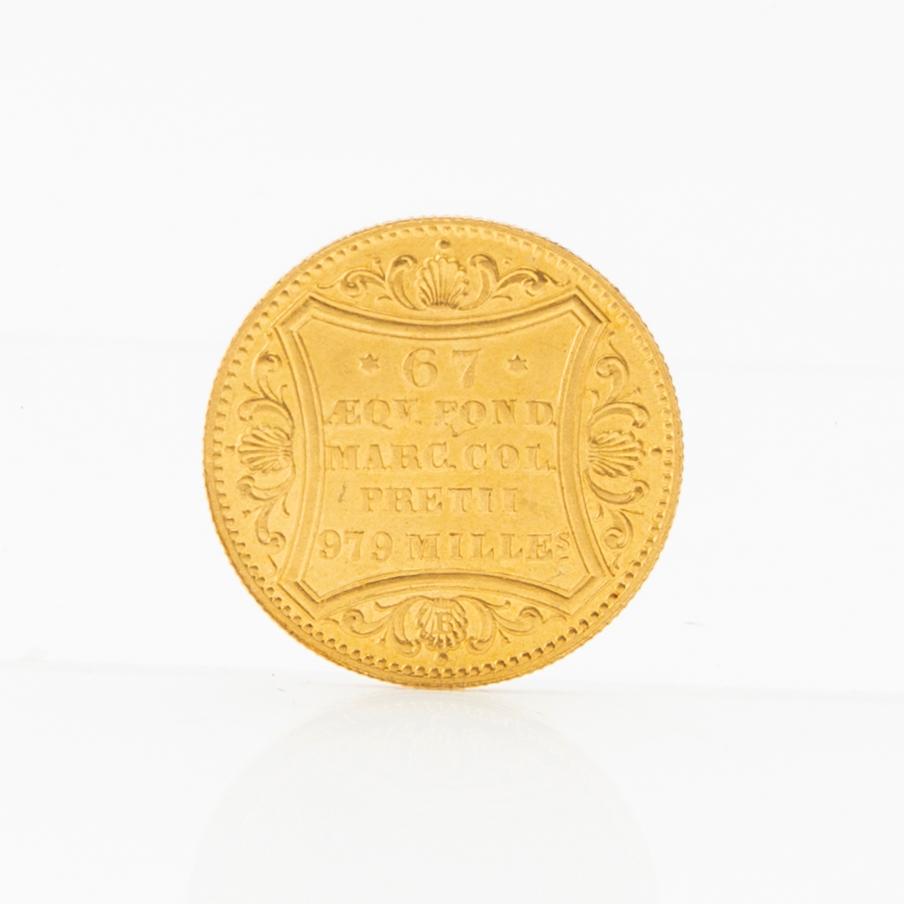 Guldmynt ducat 1869 Hamburg Tysk-Romerska riket.
