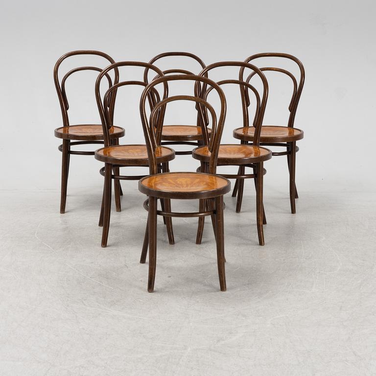 Stolar, 6 st, Thonet-typ, Rumänien, 1900-tal.