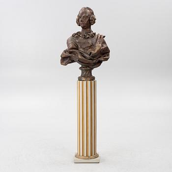 Fredrik I, bust with pedestal.