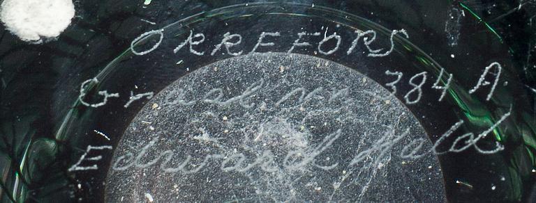 VAS, glas, "Fiskgraal", Edward Hald, Orrefors.