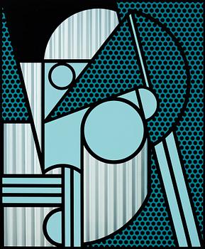 513. Roy Lichtenstein, "Modern Head #4".