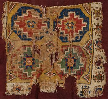 Fragment, antik Kappadokien, Östra Anatolien, ca 96 x 102, 1700-tal.