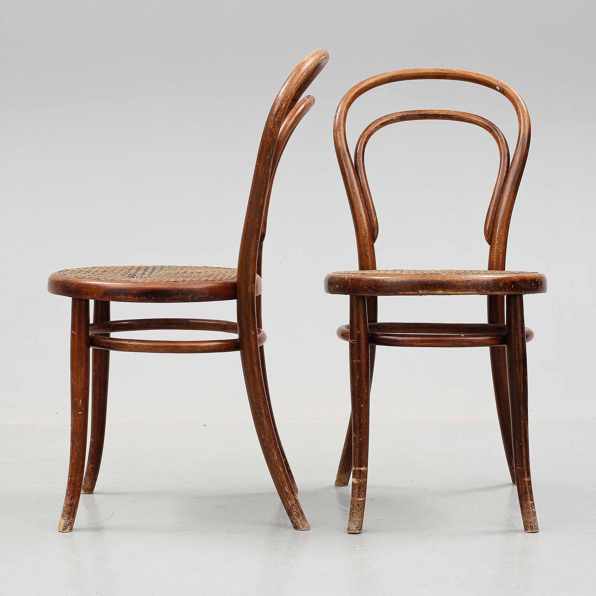 STOLAR, ett par, Thonet, Wien, omkring 1900.