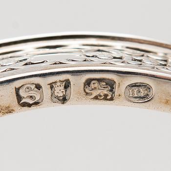 Three salt cellars in sterling silver, mark of Robert Hennell I, London 1773.