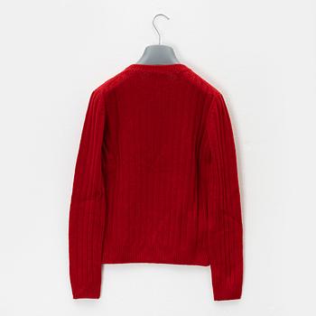 Prada, a knitted cashmere sweater, size 38.