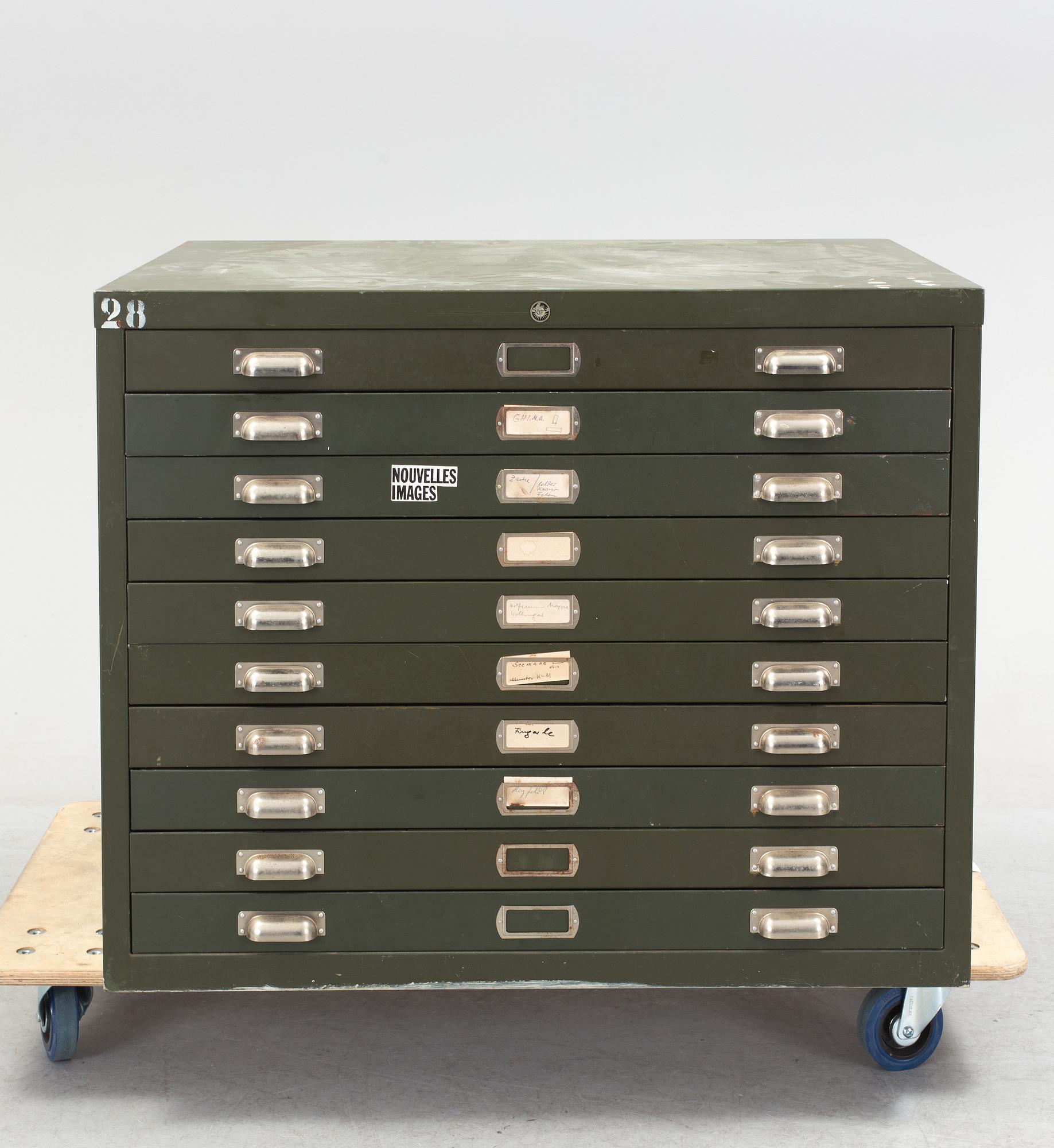 ARKIVSKÅP/ARKITEKTSKÅP, industri, 1900-talets mitt.