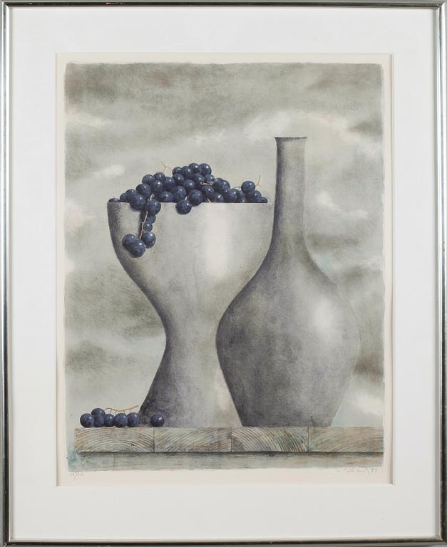 PHILIP VON SCHANTZ, färglitografi, signerad, daterad 89 och numrerad 28/110.