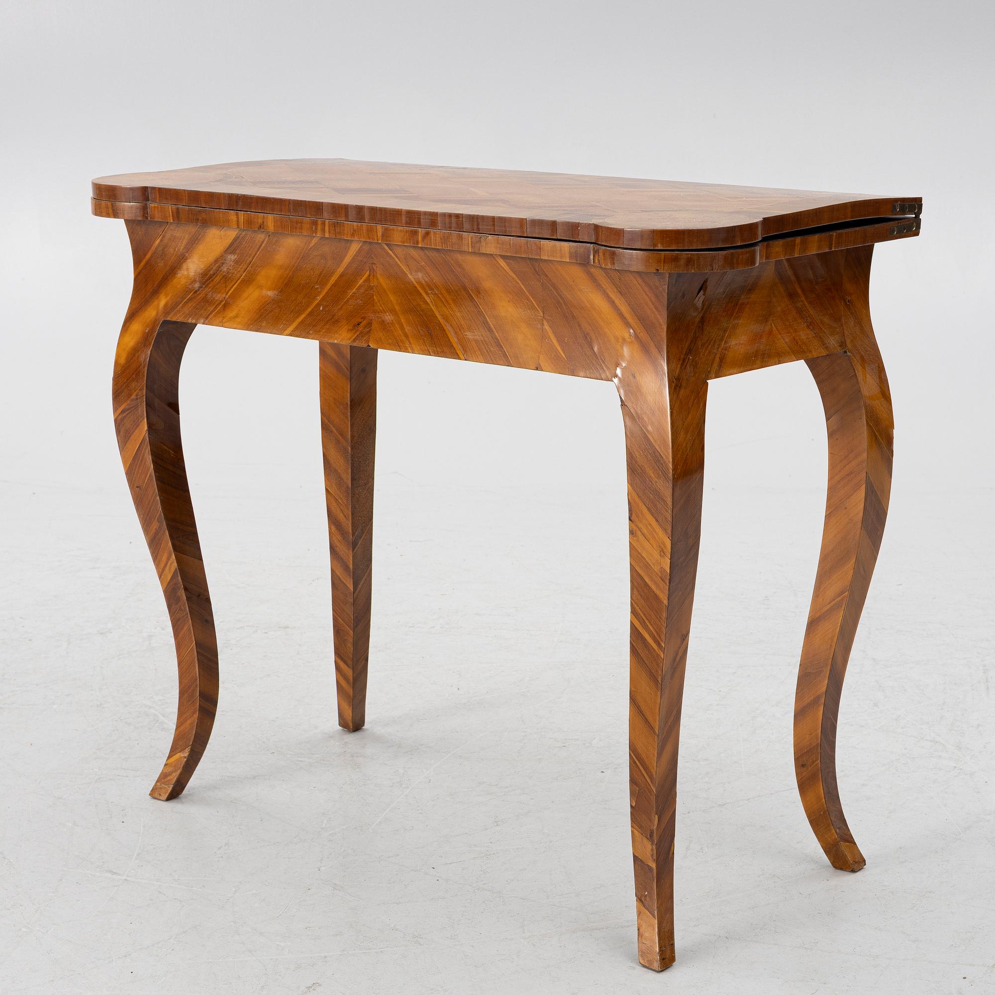 A Rococo table, 18th century.