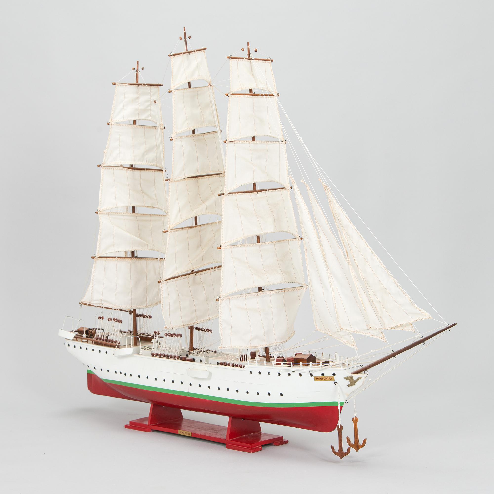 Pienoismalli, Suomen Joutsen, 1900-luku.
