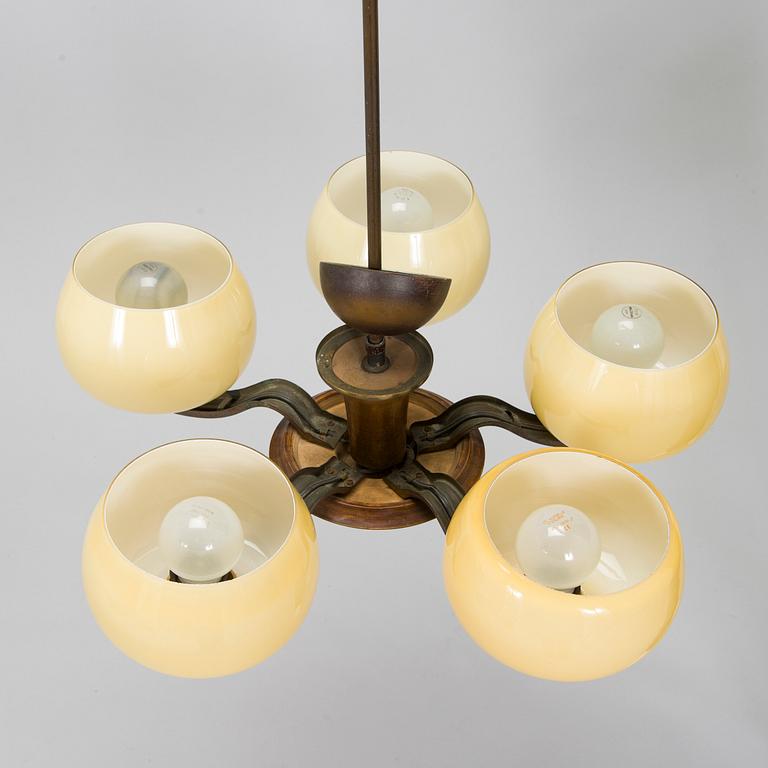Paavo Tynell, taklampa modell 1256/5, Taito, 1930-tal.